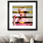 Leonardo's Gioconda + Marylin Monroe by Luigi Tarini on GIANT ART - white photo manipulation