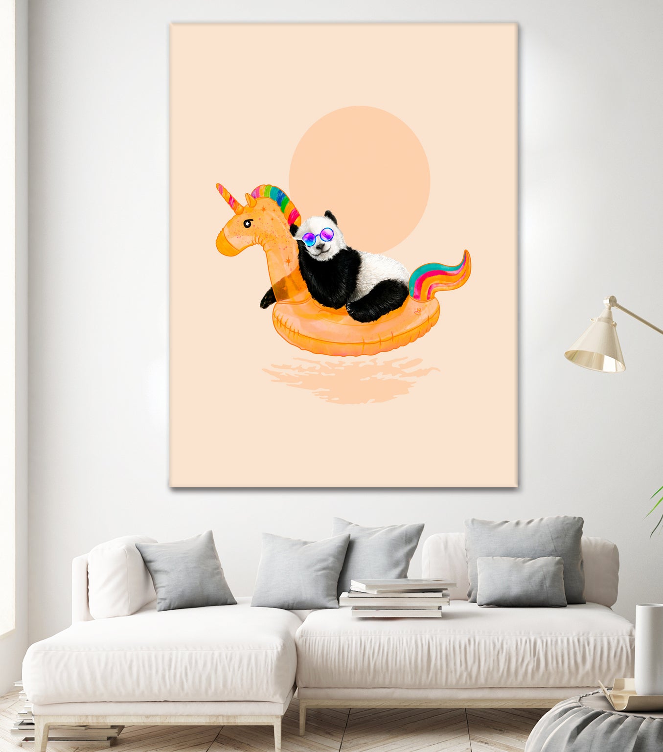 Chillin, Unicorn Panda by 38 Sunsets on GIANT ART - black character design