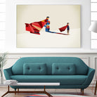 Walking Shadow, Hero by Jason Ratliff on GIANT ART - red photo illustration