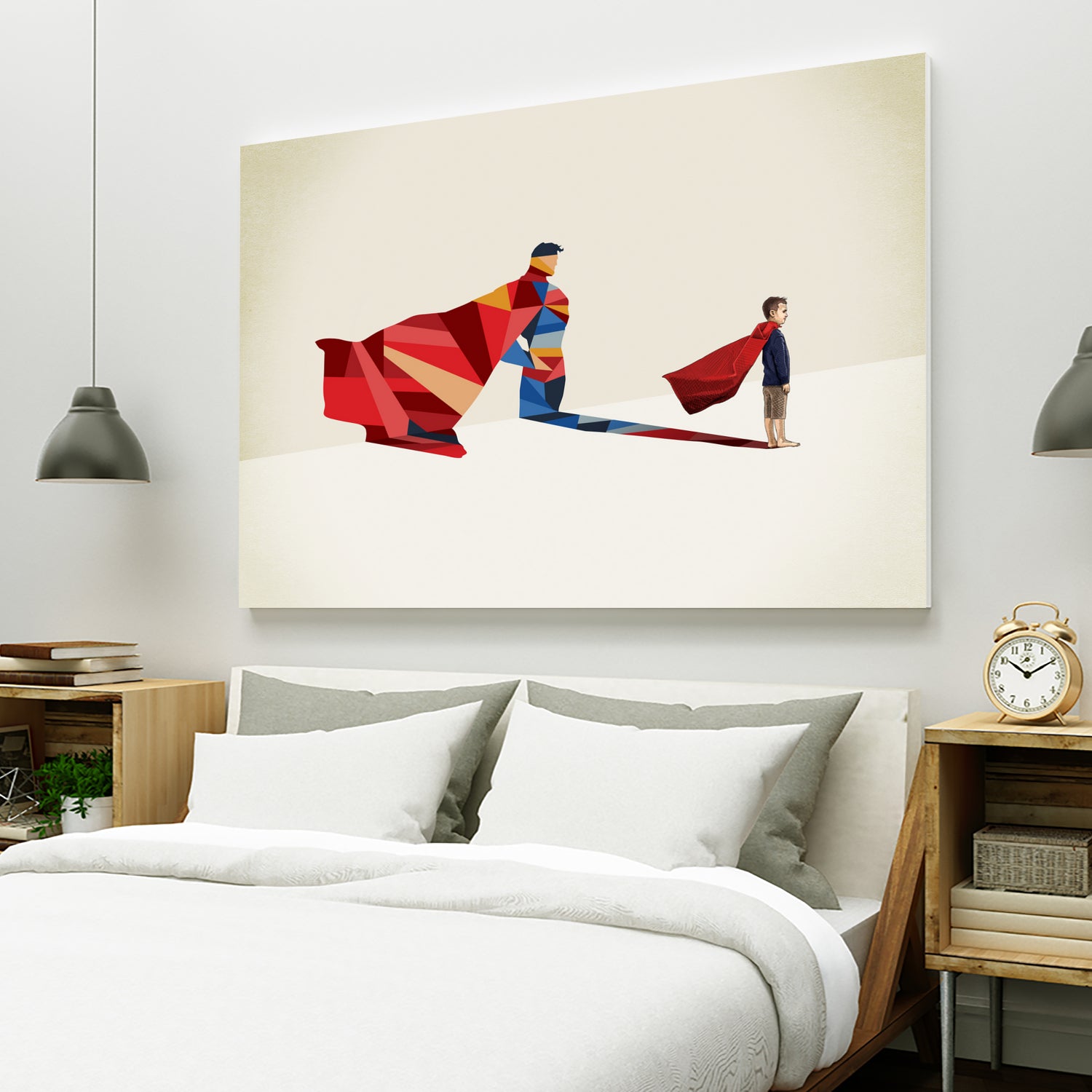 Walking Shadow, Hero by Jason Ratliff on GIANT ART - red photo illustration