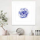 Ballpoint Blue Rose by Ronny Petrus Johannes Kools on GIANT ART - blue mixed media