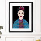 FRIDA KAHLO II by Bianca Green on GIANT ART - fuchsia digital drawing