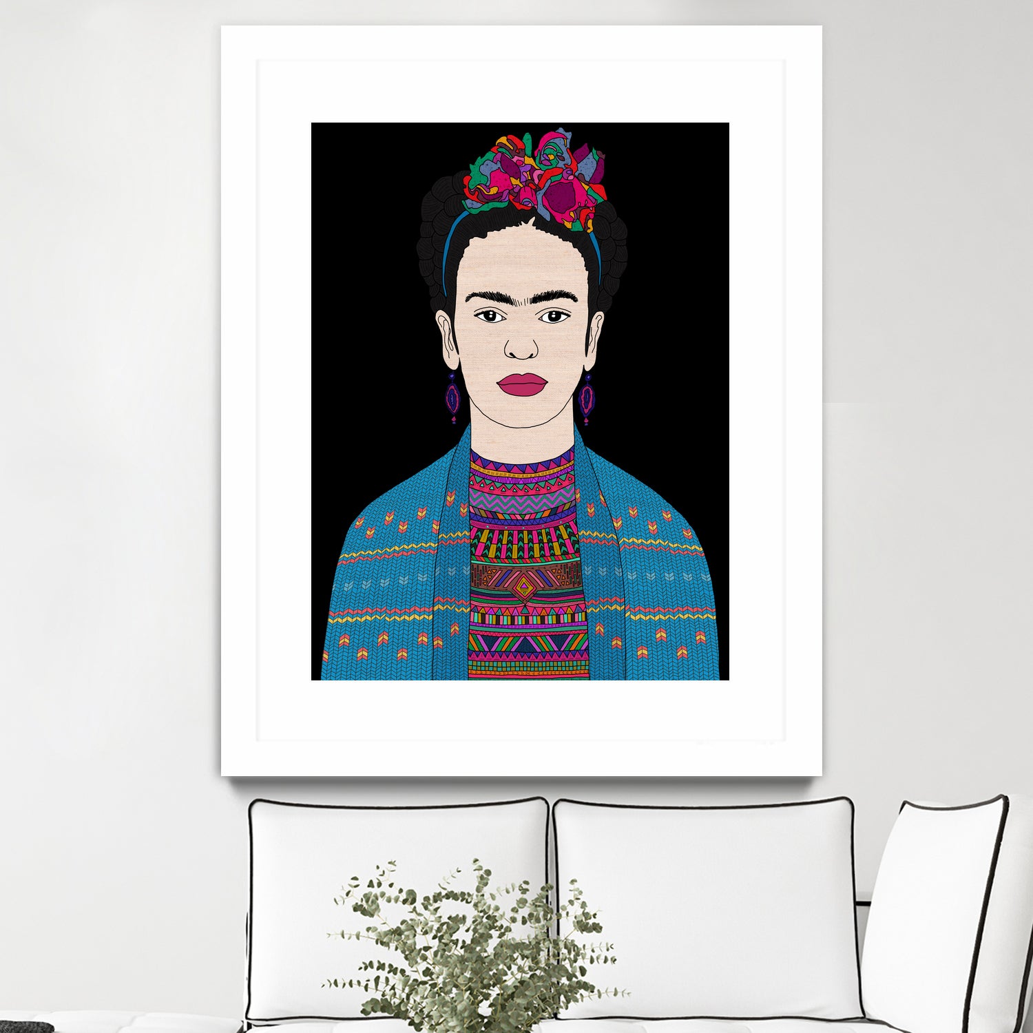 FRIDA KAHLO II by Bianca Green on GIANT ART - fuchsia digital drawing