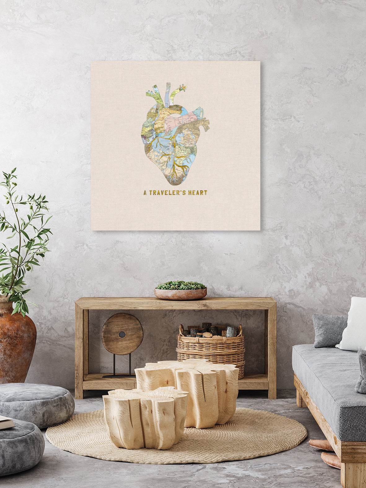 A Traveler's Heart by Bianca Green on GIANT ART - mixed media