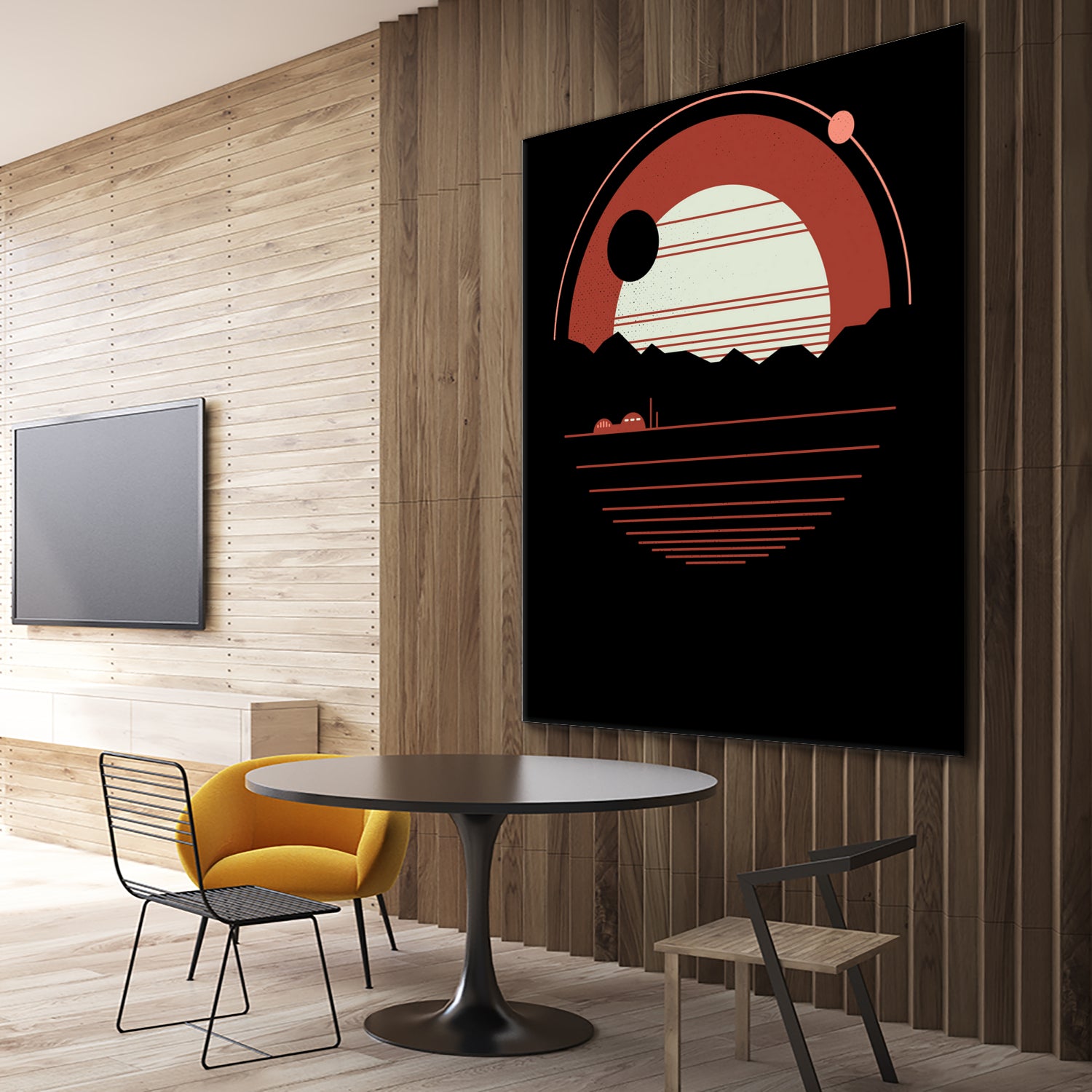 Solitude by Rick Crane on GIANT ART - red vector illustration