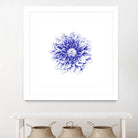 Ballpoint Blue Dahlia by Ronny Petrus Johannes Kools on GIANT ART - blue digital drawing