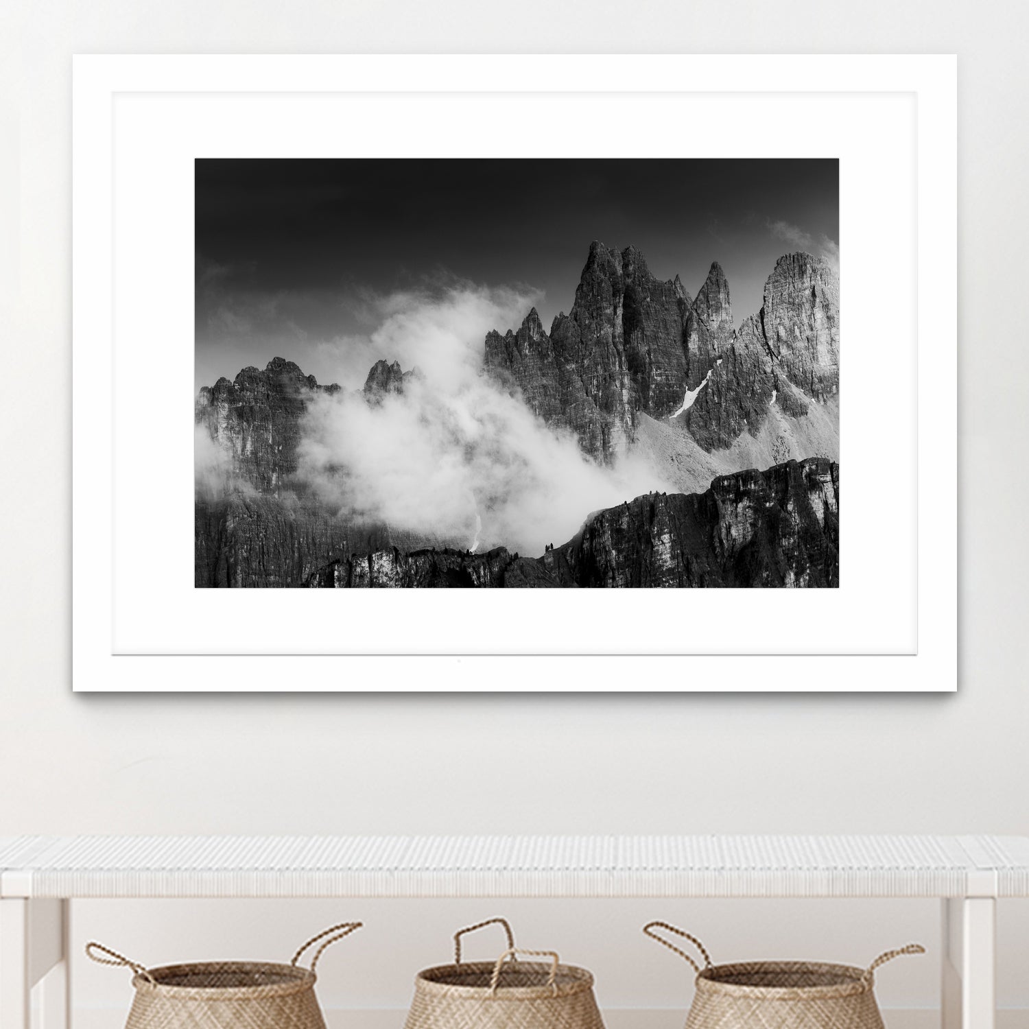 Rising Cloud in the Dolomites by Gabor Boszormenyi on GIANT ART - white photo illustration