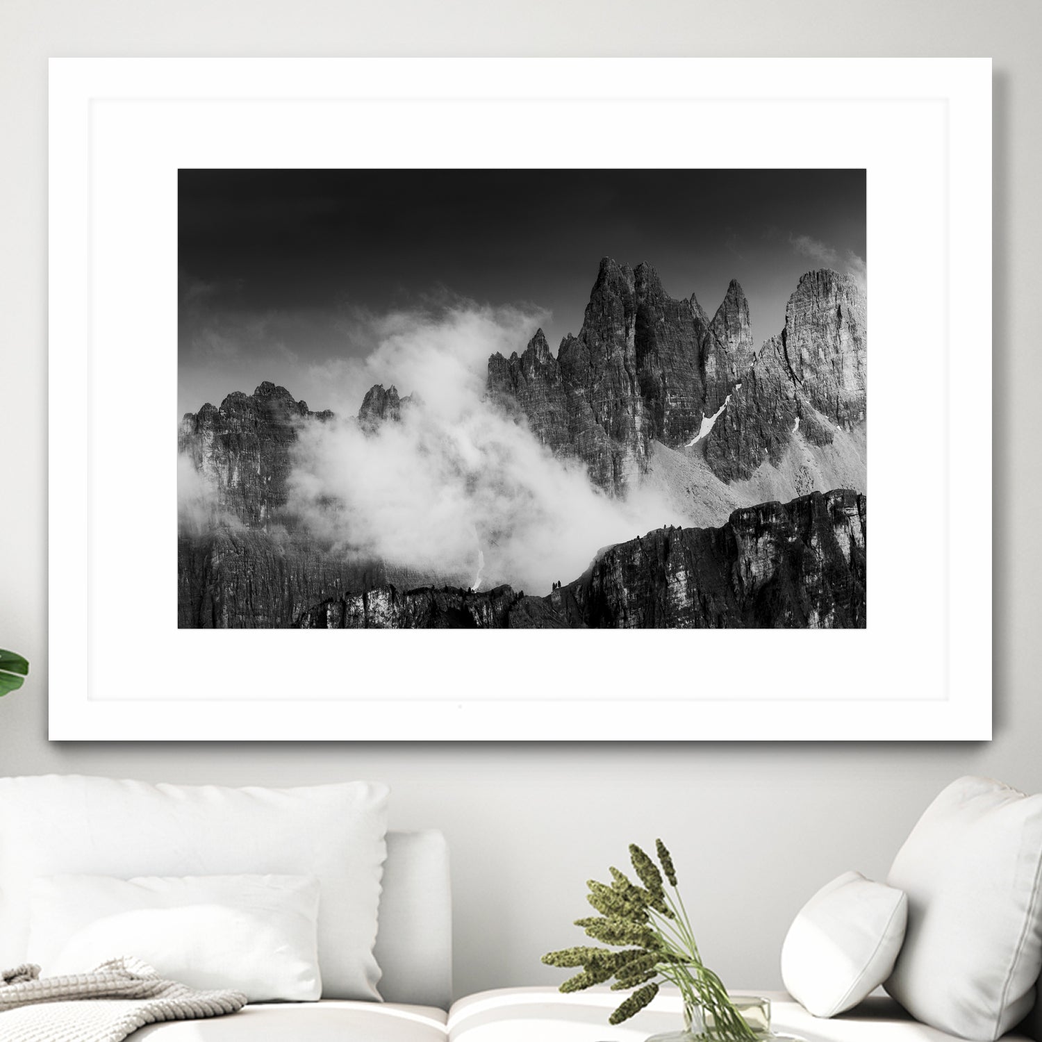 Rising Cloud in the Dolomites by Gabor Boszormenyi on GIANT ART - white photo illustration