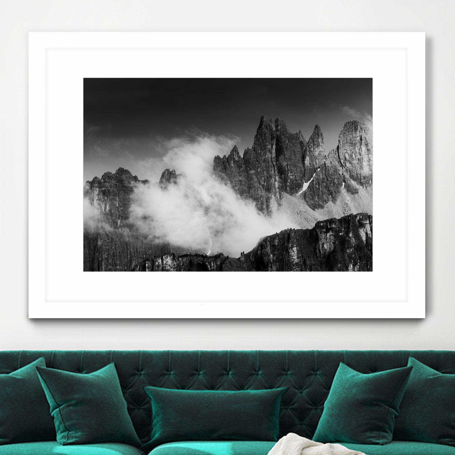 Rising Cloud in the Dolomites by Gabor Boszormenyi on GIANT ART - white photo illustration