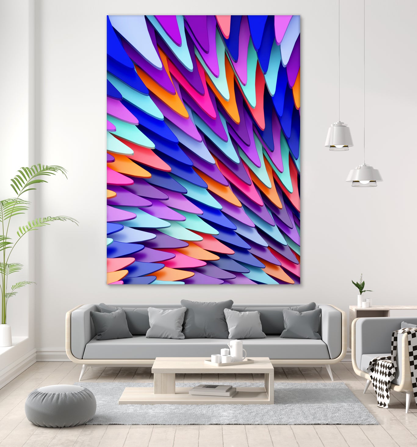 Colorful Skin by Danny Jardim on GIANT ART - blue digital painting