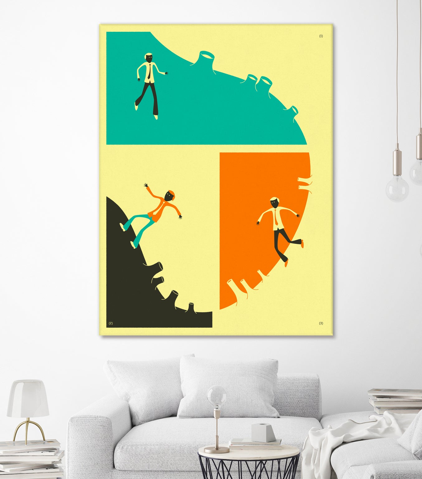 Walking Around by Jazzberry Blue on GIANT ART - orange vector illustration