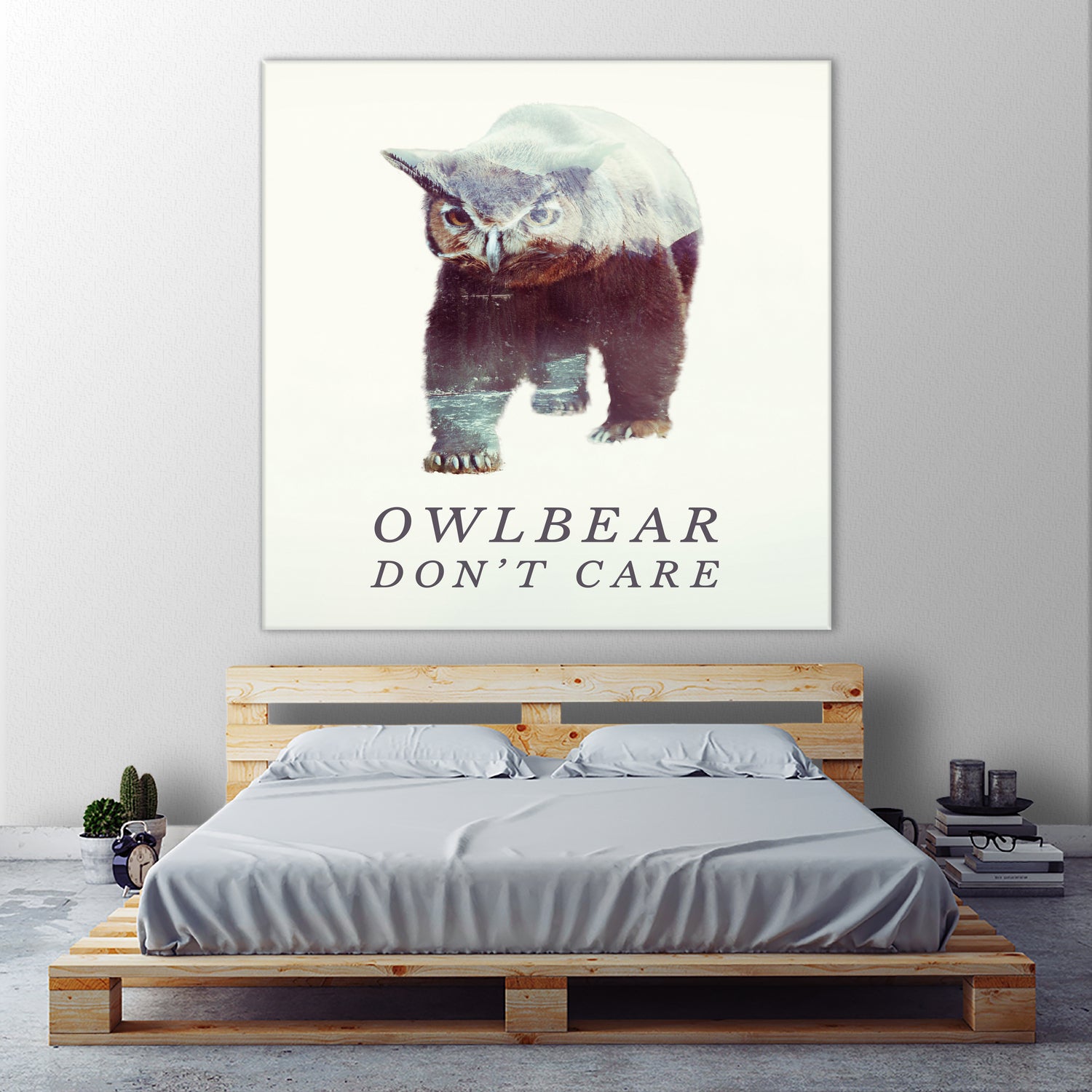 Owlbear Don't Care by Andy Wynn on GIANT ART - blue character design