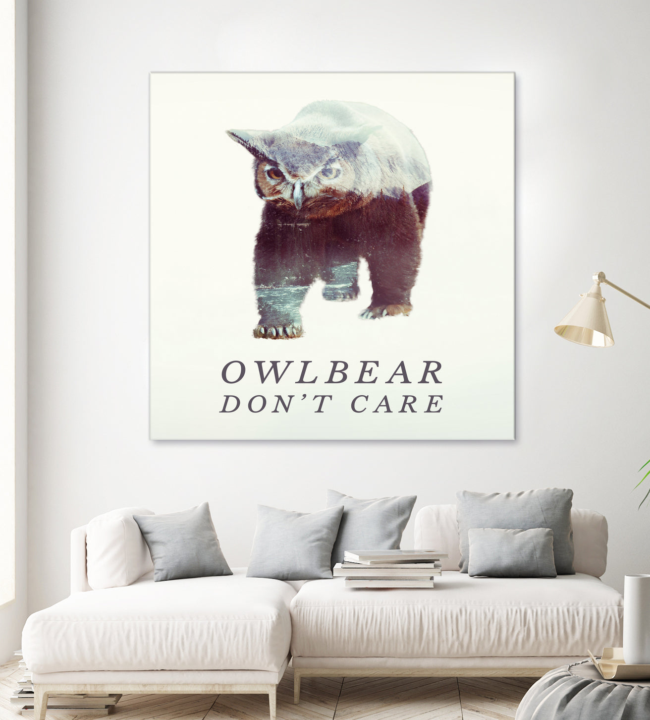 Owlbear Don't Care by Andy Wynn on GIANT ART - blue character design