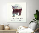 Owlbear Don't Care by Andy Wynn on GIANT ART - blue character design