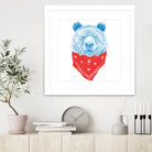 Wild bear (color version) by Solti Balázs on GIANT ART - pink digital drawing