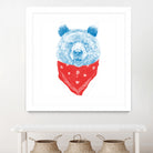 Wild bear (color version) by Solti Balázs on GIANT ART - pink digital drawing