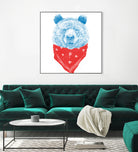 Wild bear (color version) by Solti Balázs on GIANT ART - pink digital drawing