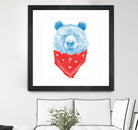 Wild bear (color version) by Solti Balázs on GIANT ART - pink digital drawing