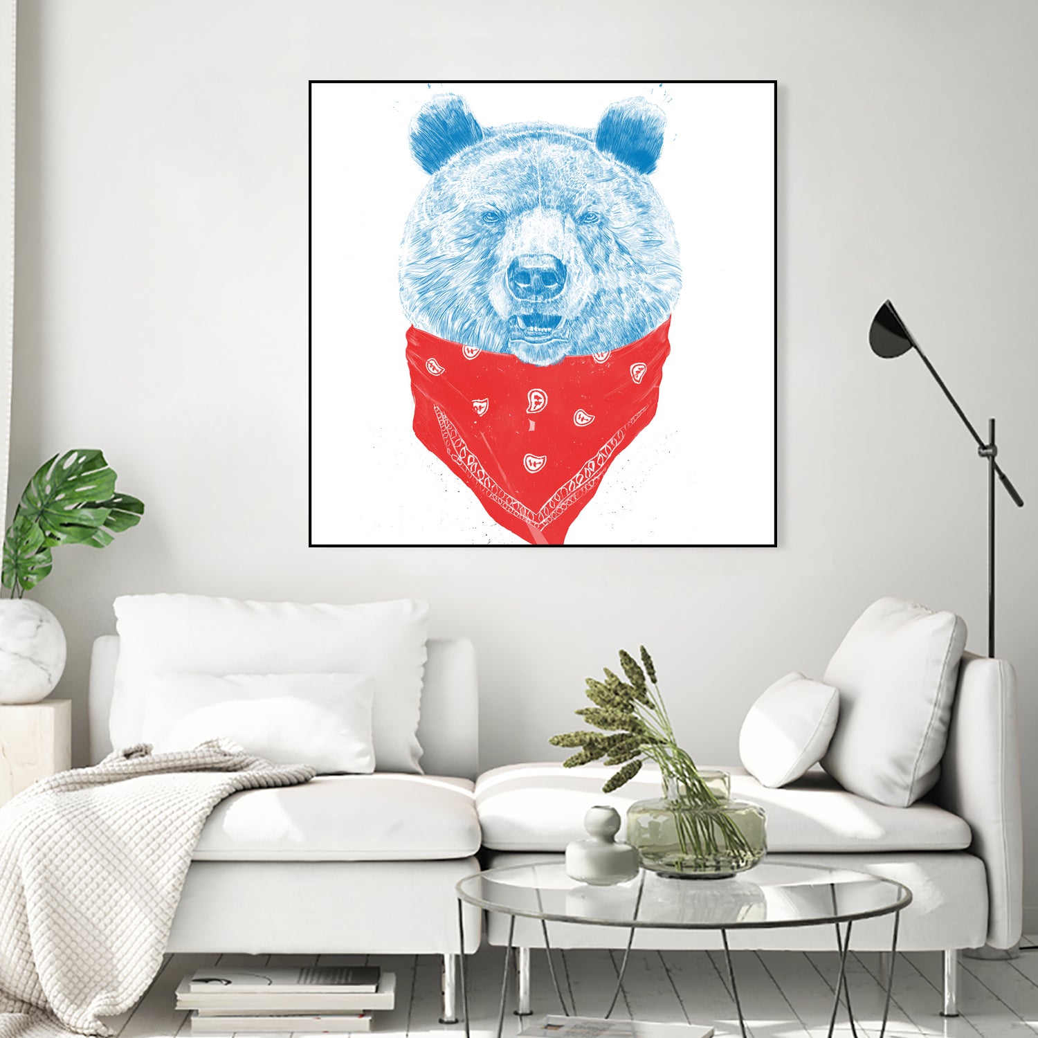 Wild bear (color version) by Solti Balázs on GIANT ART - pink digital drawing