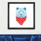 Wild bear (color version) by Solti Balázs on GIANT ART - pink digital drawing