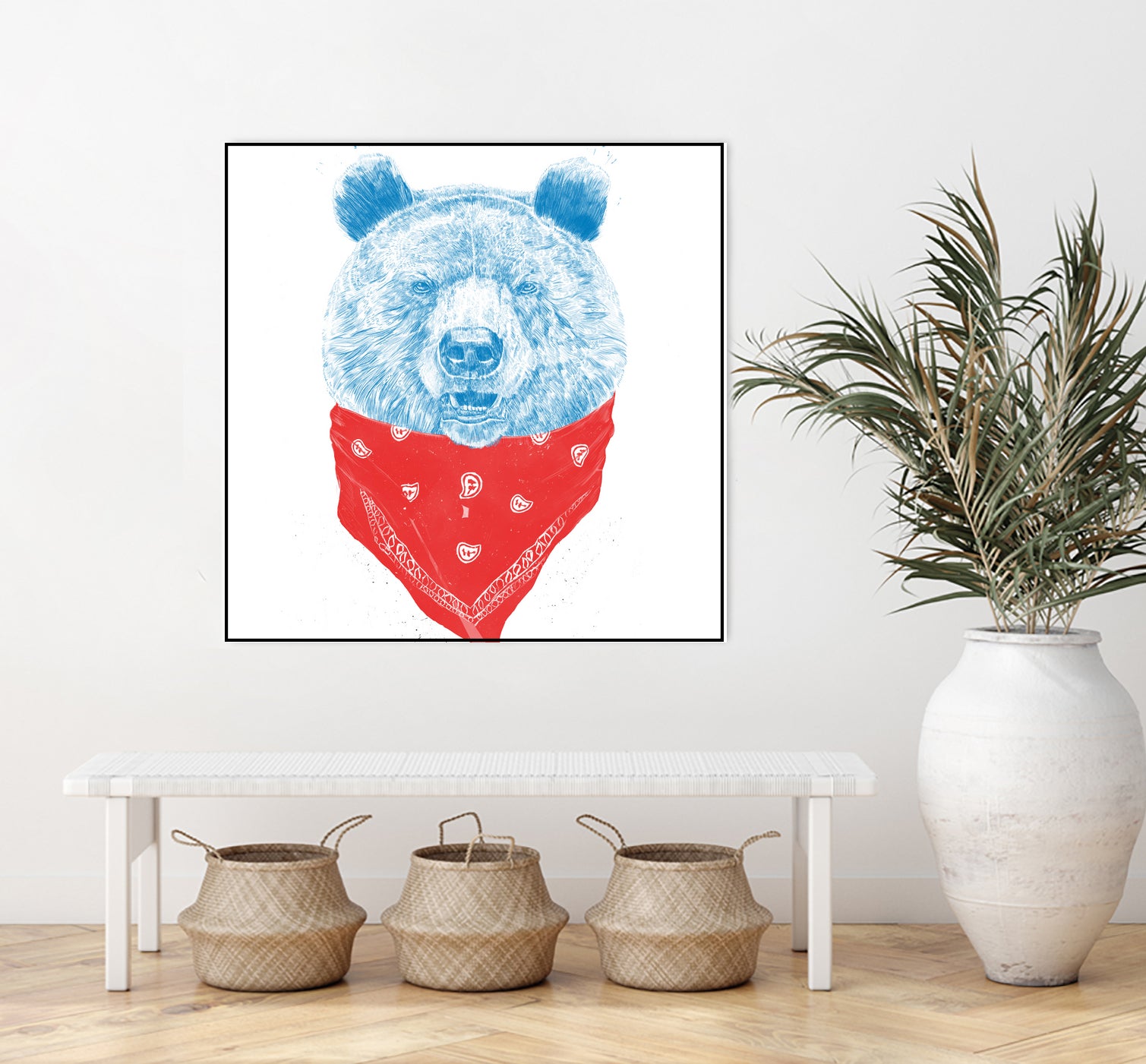 Wild bear (color version) by Solti Balázs on GIANT ART - pink digital drawing