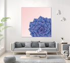 Big Echeveria Design by Brigitte Carre on GIANT ART - blue digital painting