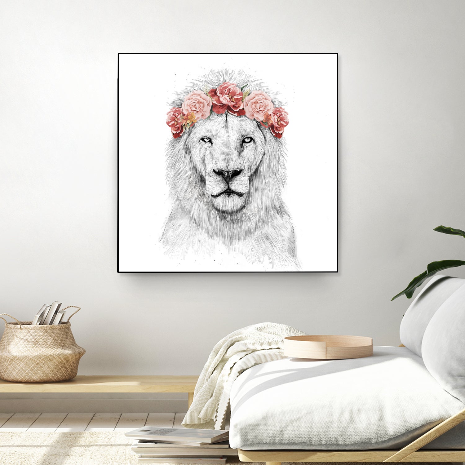 Festival lion by Solti Balázs on GIANT ART - white digital drawing