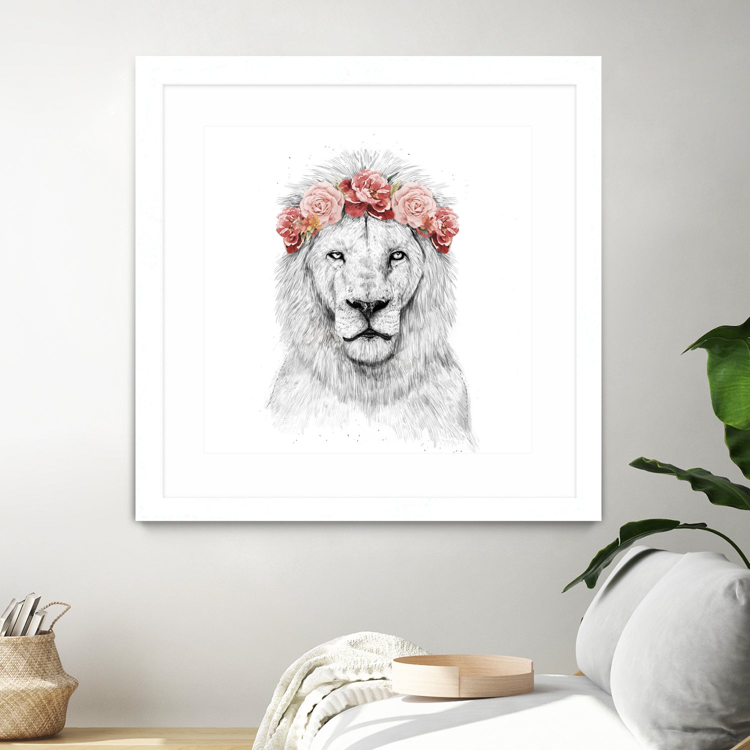 Festival lion by Solti Balázs on GIANT ART - white digital drawing