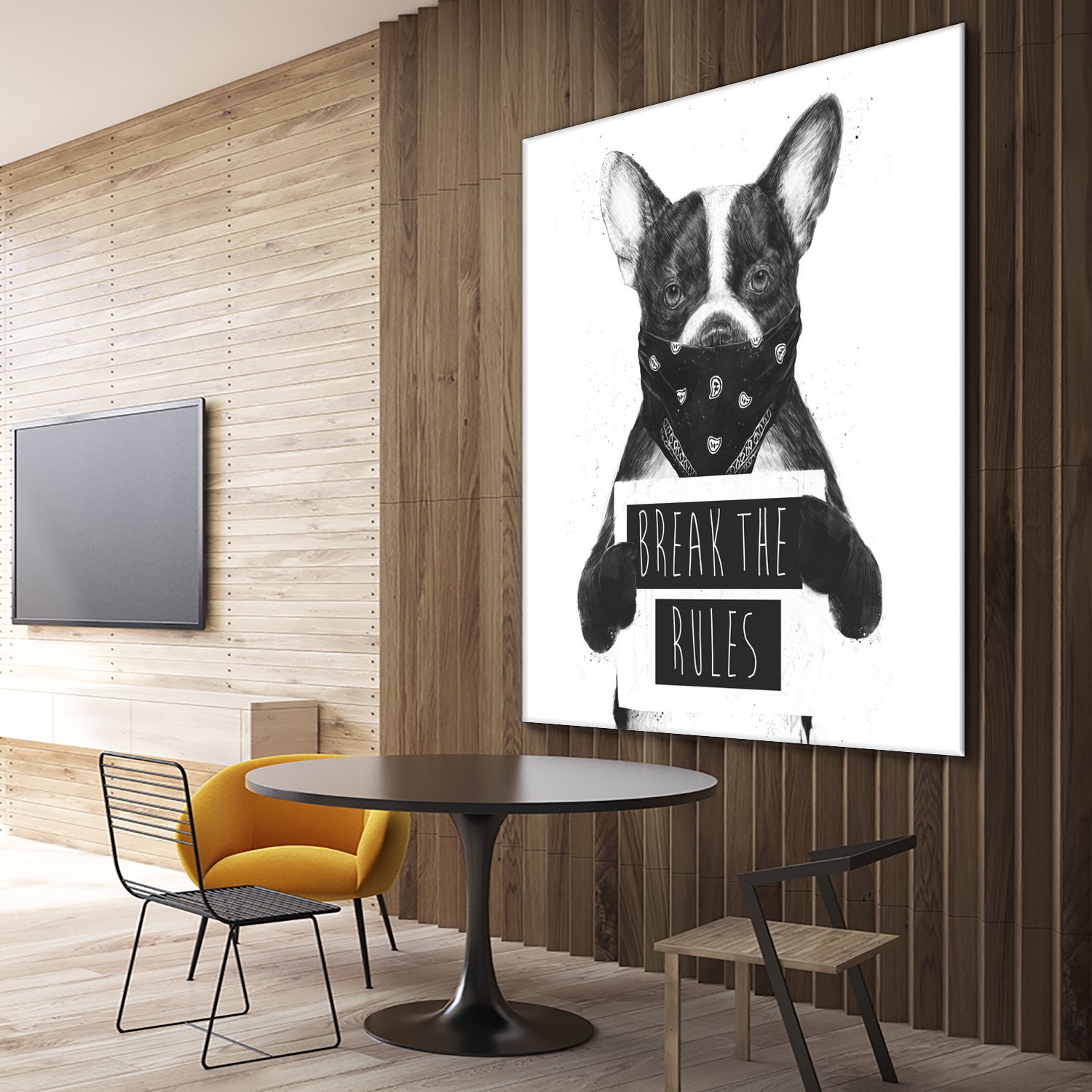 Rebel dog by Solti Balázs on GIANT ART - white digital drawing