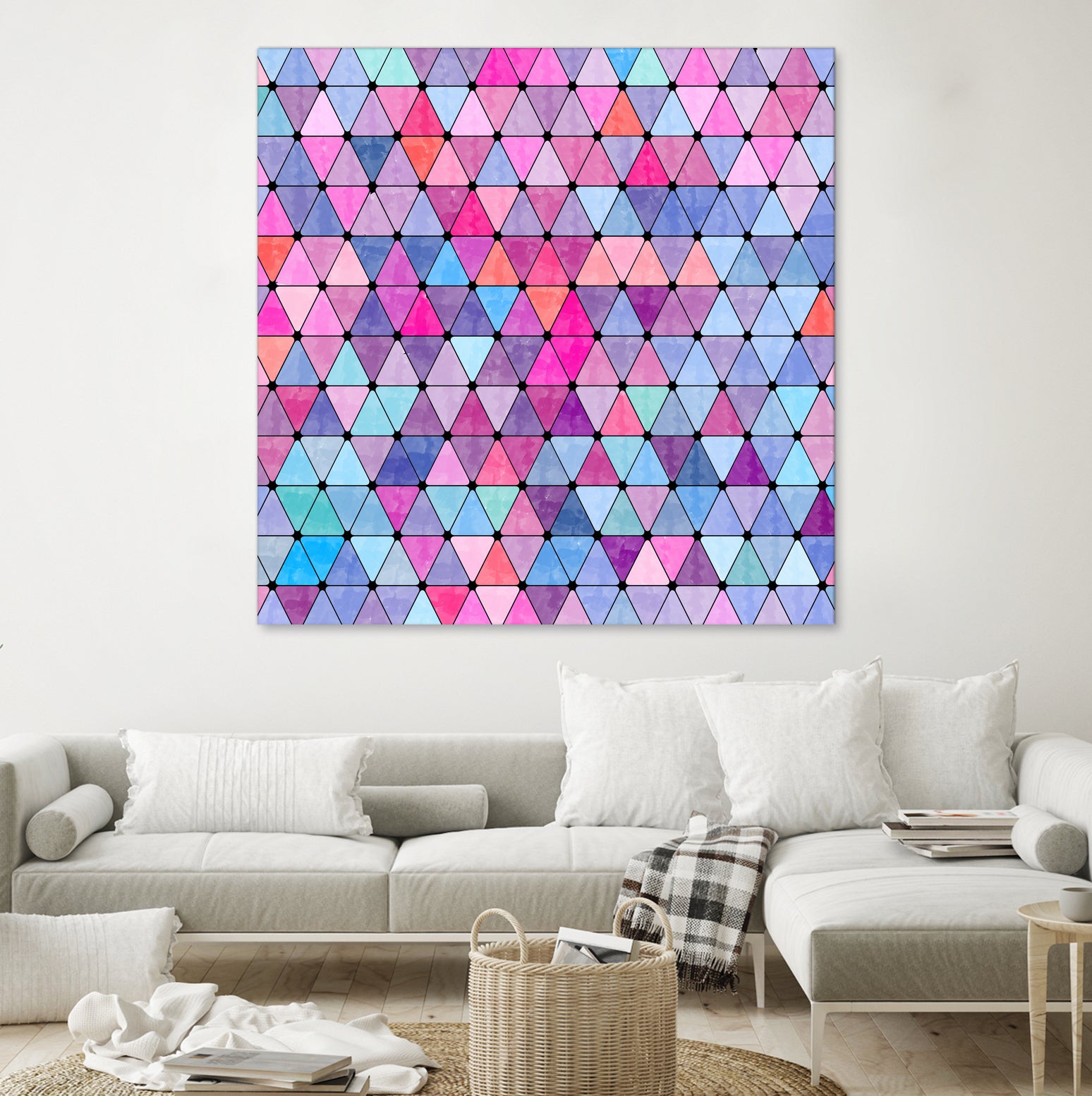 Lovely geometric #13 by Amir Faysal on GIANT ART - pink digital drawing