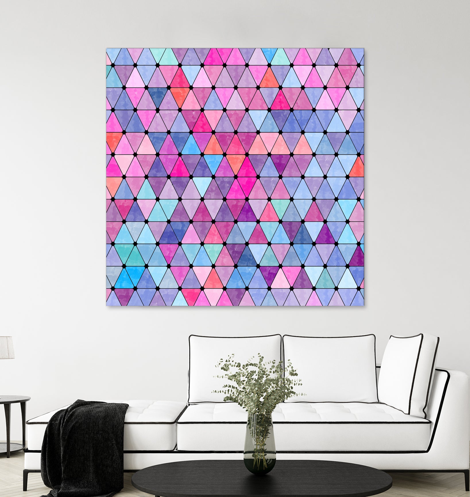 Lovely geometric #13 by Amir Faysal on GIANT ART - pink digital drawing