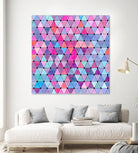 Lovely geometric #13 by Amir Faysal on GIANT ART - pink digital drawing