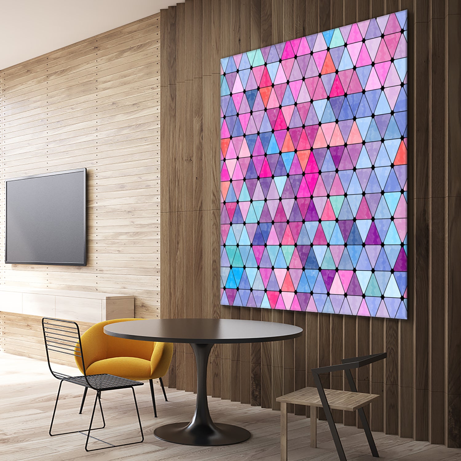 Lovely geometric #13 by Amir Faysal on GIANT ART - pink digital drawing