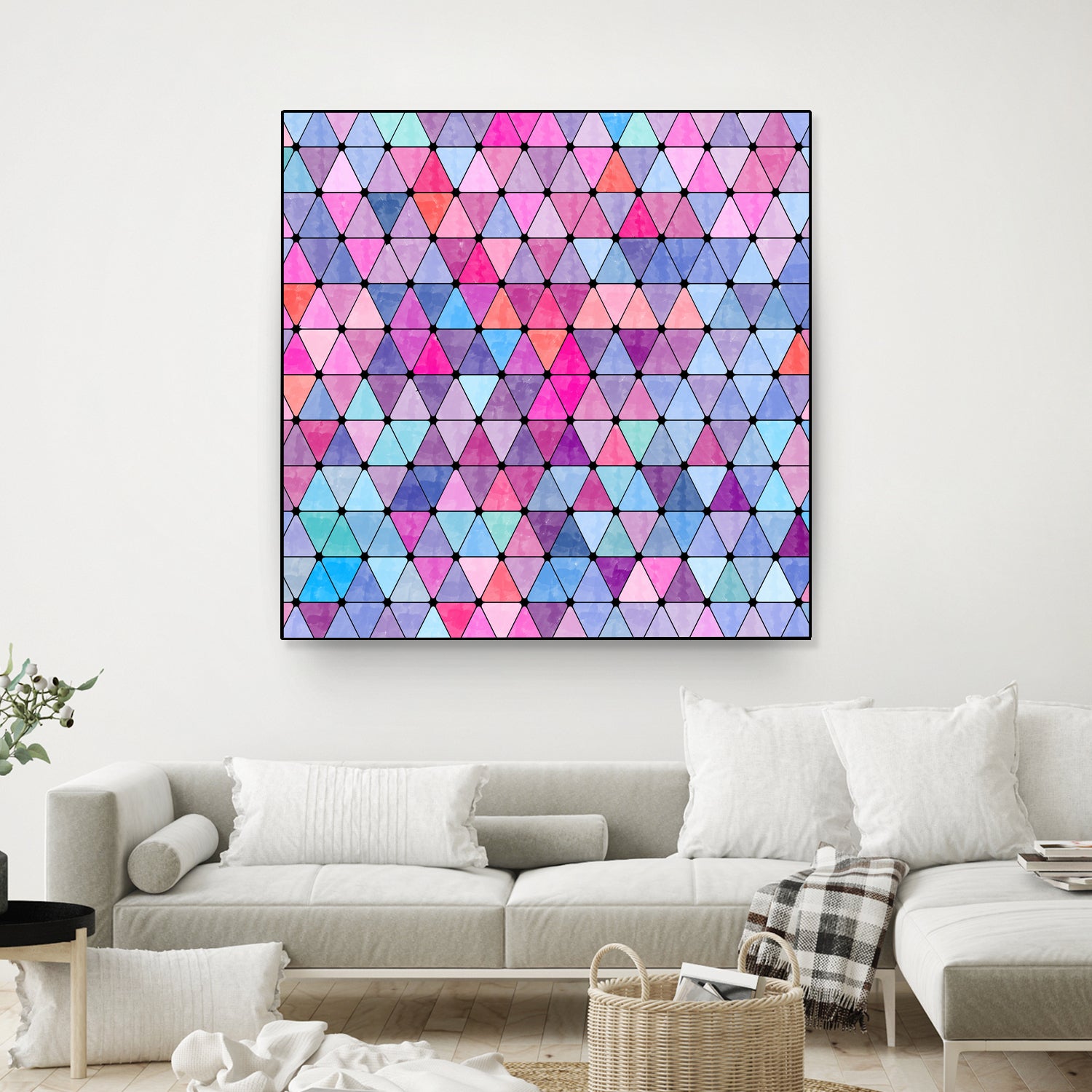 Lovely geometric #13 by Amir Faysal on GIANT ART - pink digital drawing