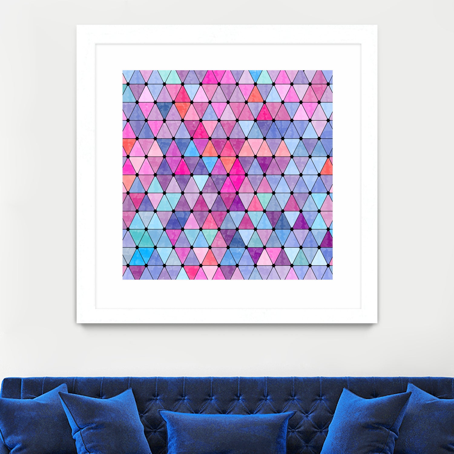 Lovely geometric #13 by Amir Faysal on GIANT ART - pink digital drawing