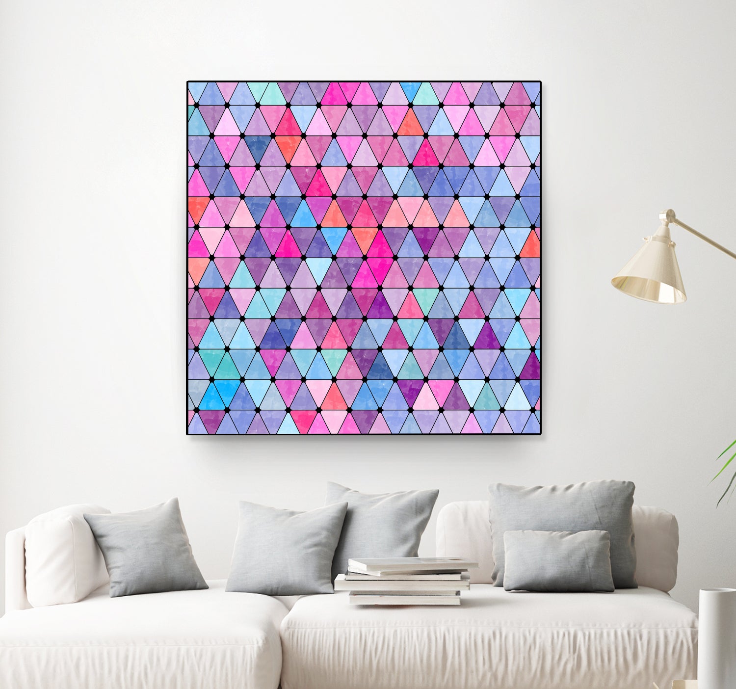 Lovely geometric #13 by Amir Faysal on GIANT ART - pink digital drawing