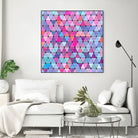 Lovely geometric #13 by Amir Faysal on GIANT ART - pink digital drawing