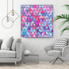 Lovely geometric #13 by Amir Faysal on GIANT ART - pink digital drawing