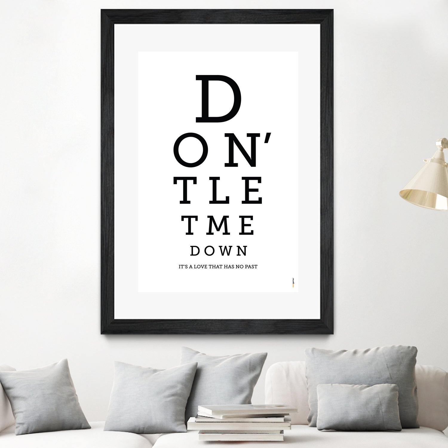 Don't Let Me Down The Beatles by Rafael Gomes on GIANT ART - white typography