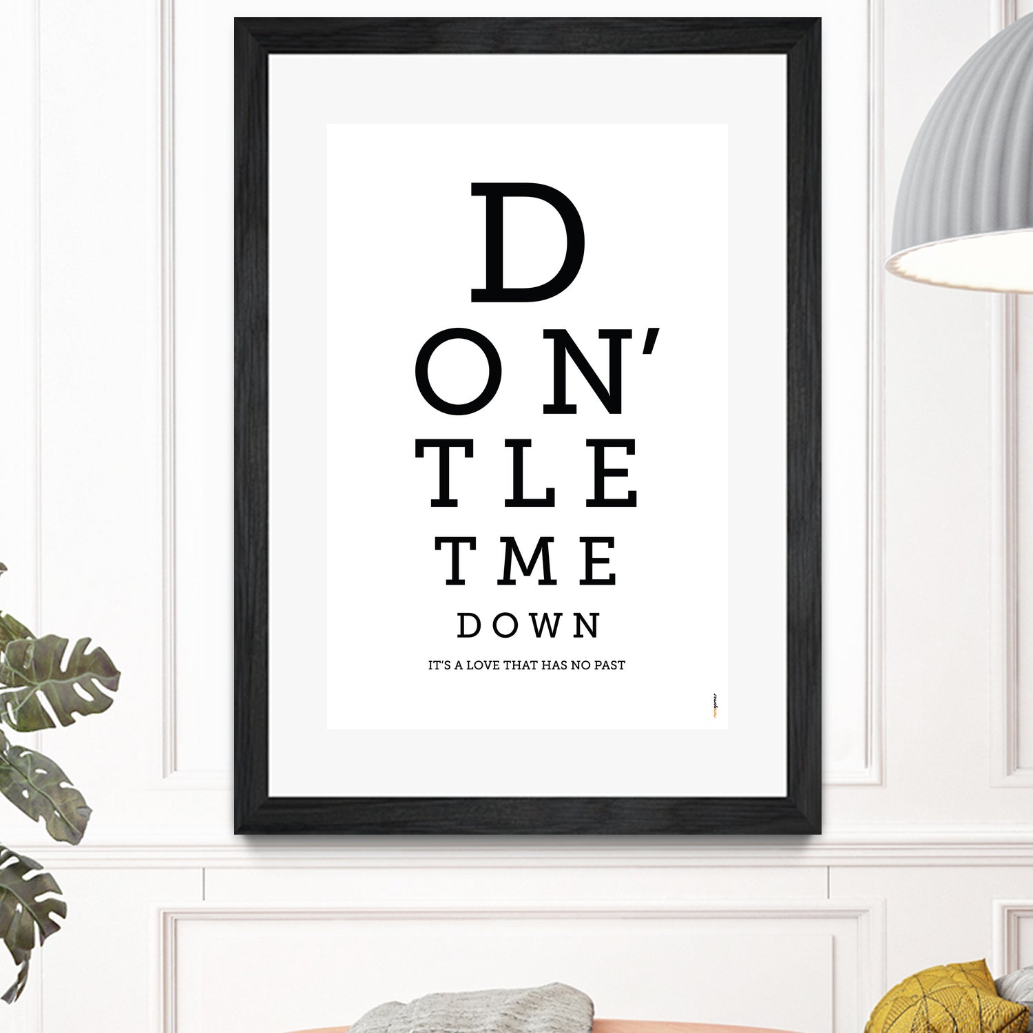 Don't Let Me Down The Beatles by Rafael Gomes on GIANT ART - white typography