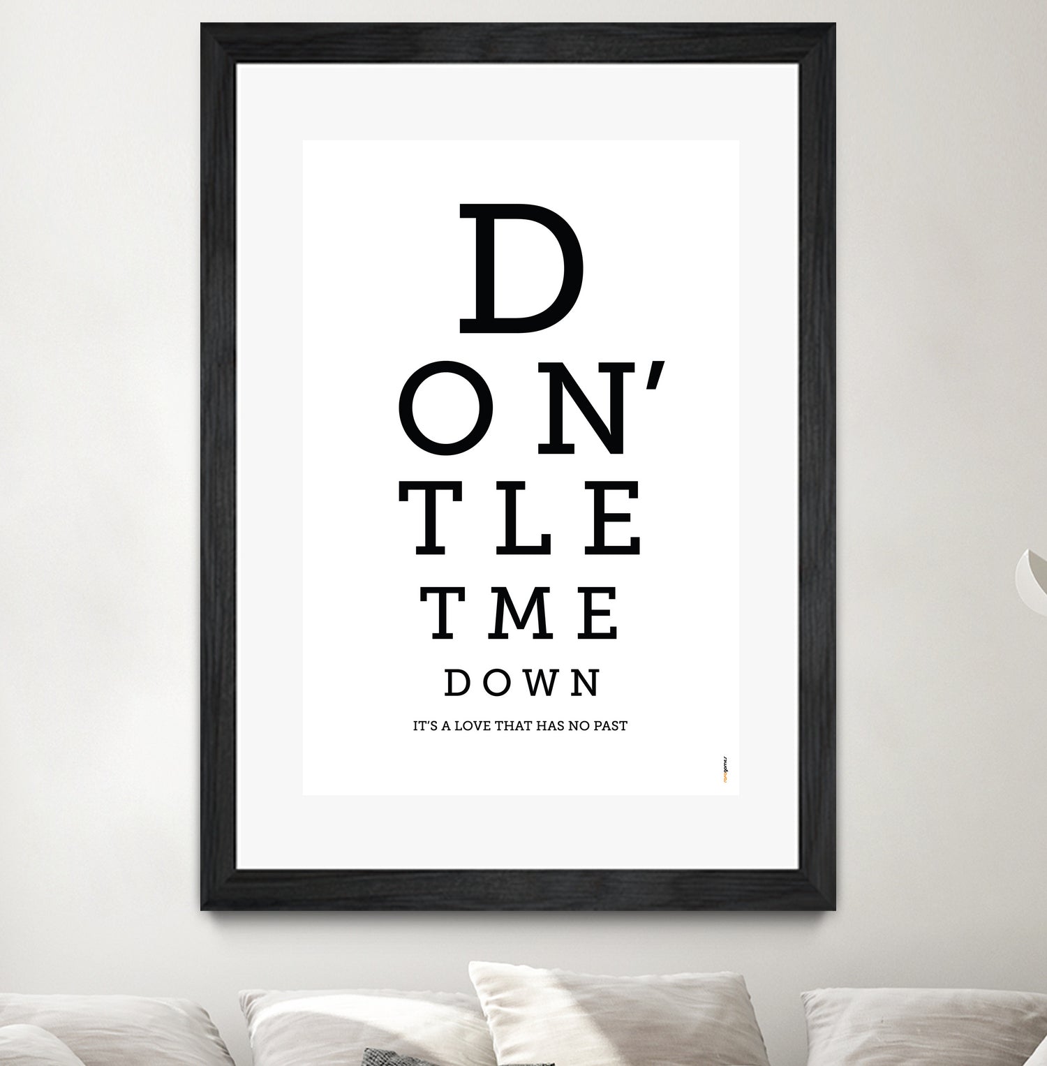 Don't Let Me Down The Beatles by Rafael Gomes on GIANT ART - white typography