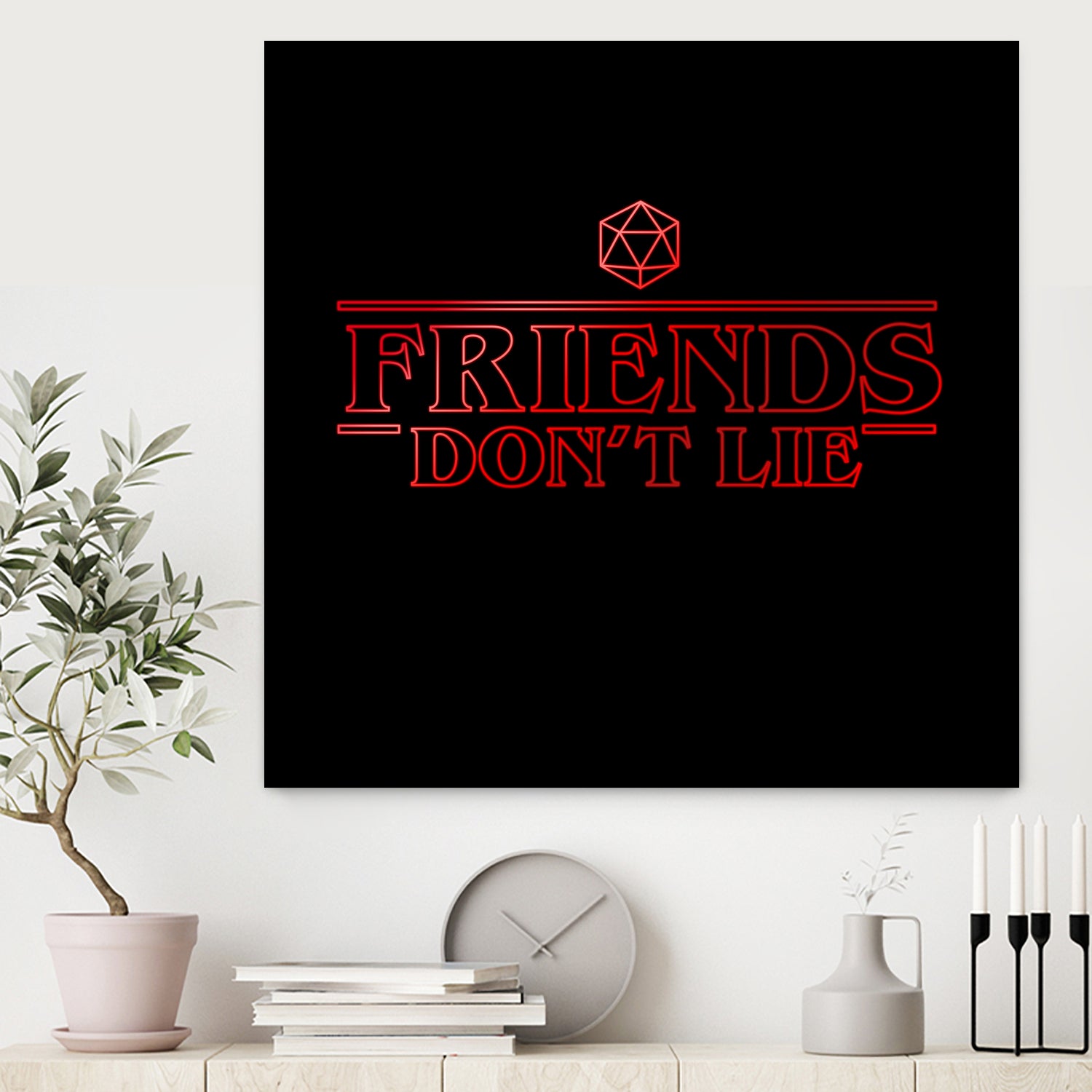 Friends Don't Lie by Rafael Gomes on GIANT ART - black digital drawing