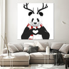 Xmas panda by Solti Balázs on GIANT ART - white digital drawing