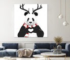 Xmas panda by Solti Balázs on GIANT ART - white digital drawing