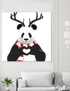 Xmas panda by Solti Balázs on GIANT ART - white digital drawing