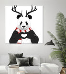 Xmas panda by Solti Balázs on GIANT ART - white digital drawing