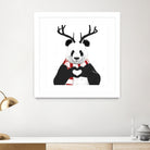 Xmas panda by Solti Balázs on GIANT ART - white digital drawing