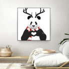 Xmas panda by Solti Balázs on GIANT ART - white digital drawing