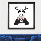 Xmas panda by Solti Balázs on GIANT ART - white digital drawing