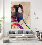 guitar art 6 by Justyna Jaszke on GIANT ART - red digital painting